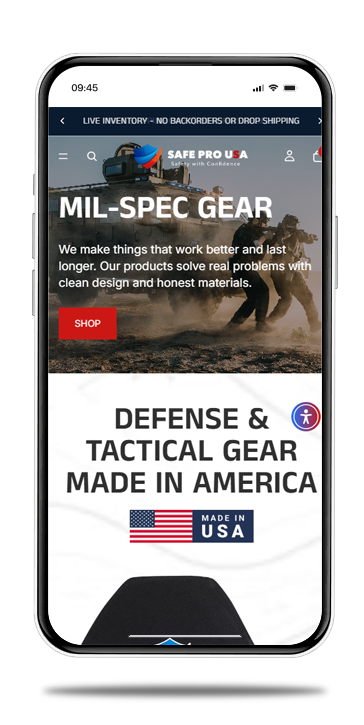Safe Pro USA's ecommerce site on Shopify by SEO Maven